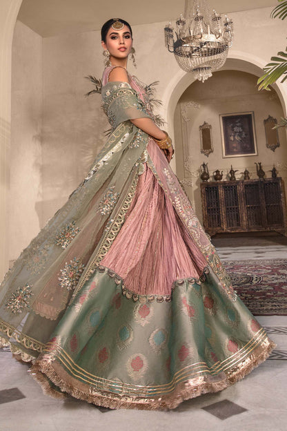 MARIA B Sea Green BD-2607 MBROIDERED - Riwayat-e-khas
