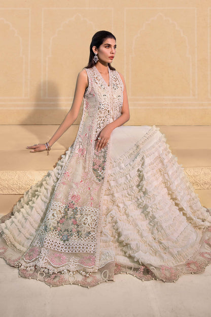 MARIA B Off White BD-2604 MBROIDERED - Riwayat-e-khas