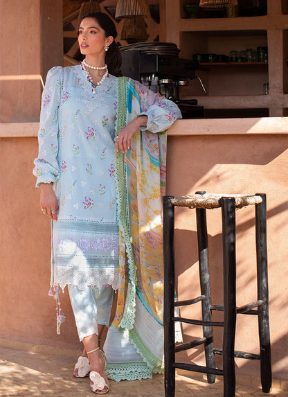 FARAH TALIB AZIZ-BIA SKY-KESH LAWN'23 - Riwayat-e-khas