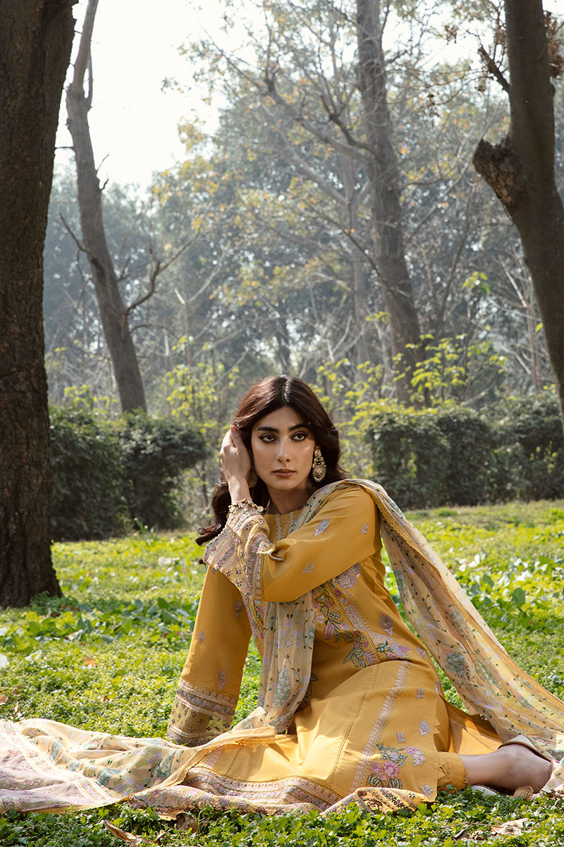 QALAMKAR QLINE-AK-09 MAHROSH-LAWN COLLECTION'23 - Riwayat-e-khas