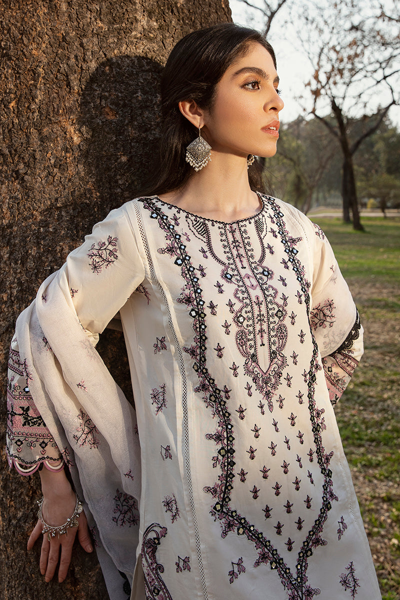 QALAMKAR QLINE-AK-01 SIMA-LAWN COLLECTION'23 - Riwayat-e-khas