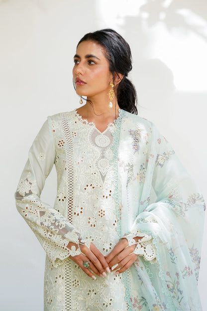 QALAMKAR QLINEKARI-RT-08 AYLIN-LAWN COLLECTION'23 - Riwayat-e-khas