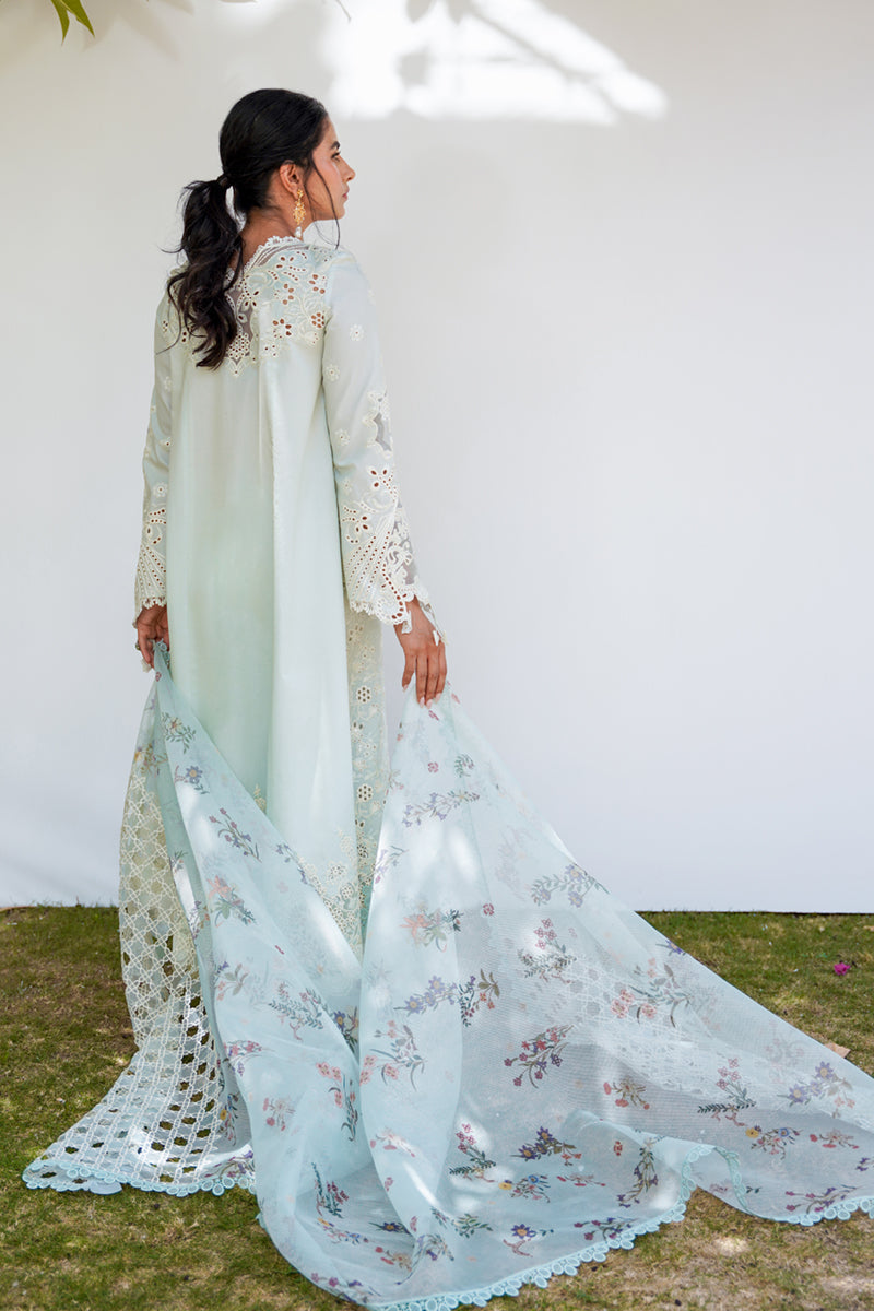 QALAMKAR QLINEKARI-RT-08 AYLIN-LAWN COLLECTION'23 - Riwayat-e-khas