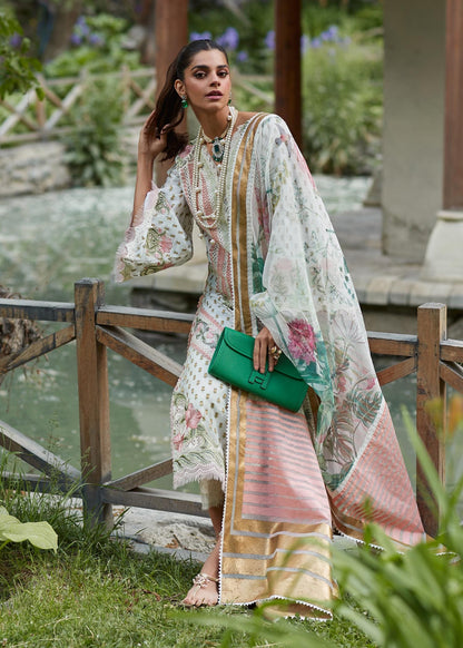 CRIMSON LUXE LAWN Shigar - D5 A Stitched - Riwayat-e-khas