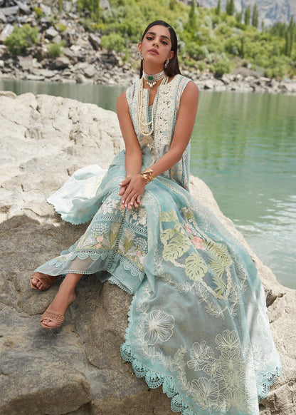CRIMSON LUXE LAWN Chikkankari Affair - D2 A Stitched - Riwayat-e-khas