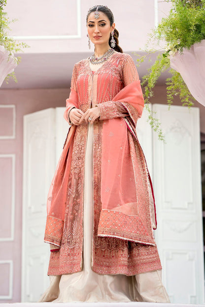 Motifz-4114-AVLEY EMBROIDERED SILK NET - Riwayat-e-khas
