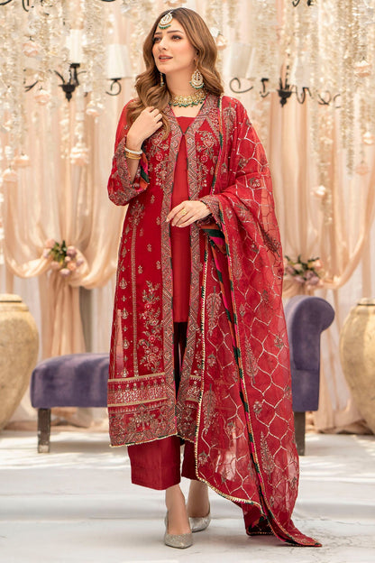 Motifz-4116-YAREN EMBROIDERED BEMBERG CHIFFON - Riwayat-e-khas