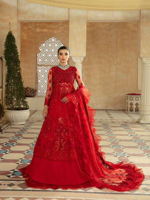 Maryam Hussain – MARWA LUXURY FORMALS ’22 – MF22-03 – GULAAB - Riwayat-e-khas