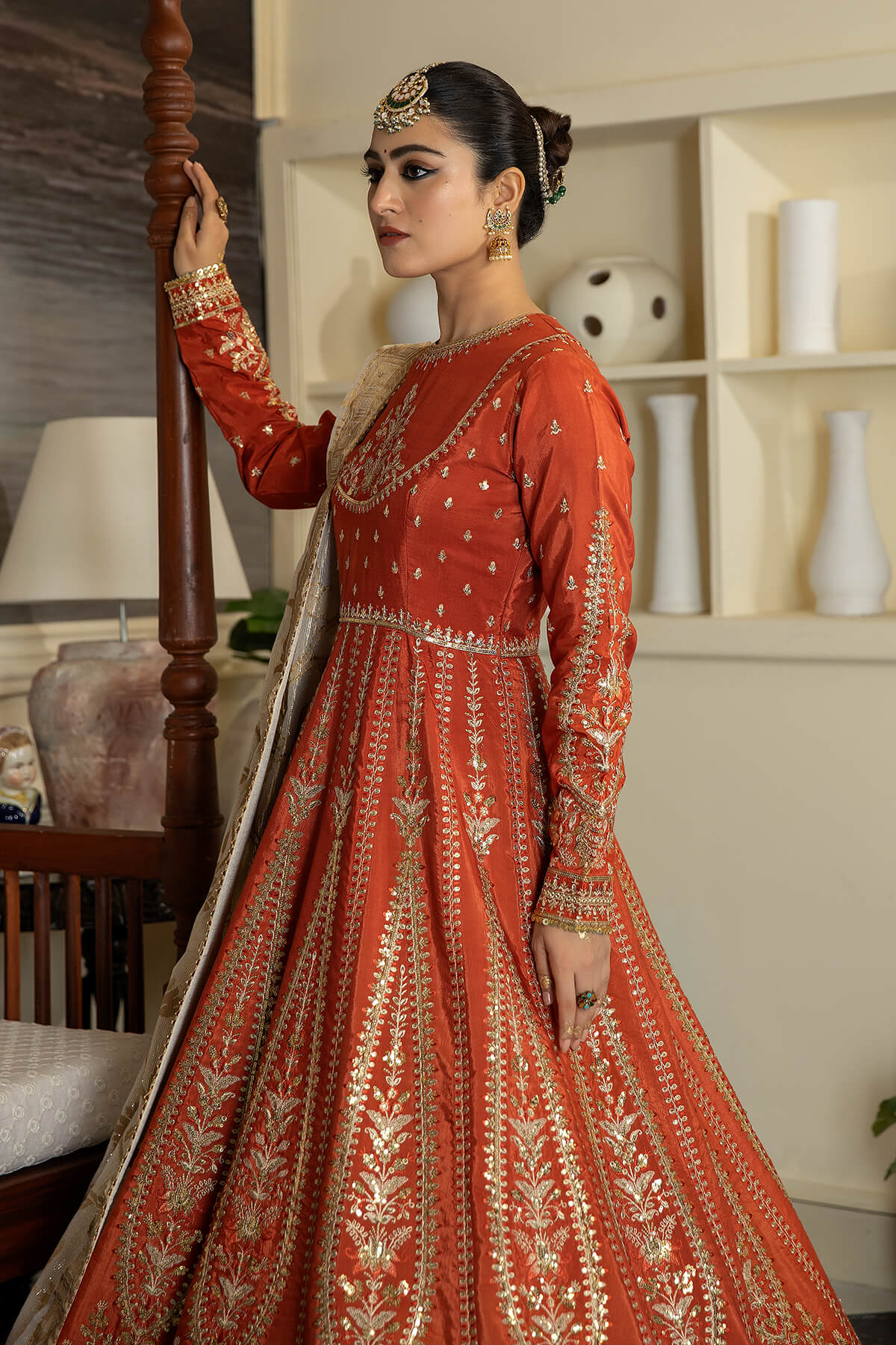 Jahaa'n Ara by Serene Embroidered Raw Silk Suit SRS-10 - Riwayat-e-khas