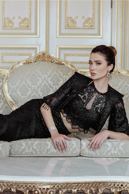 Lumiere By Saira Rizwan Embroidered Net 3Pc Suit SR-05 - Riwayat-e-khas