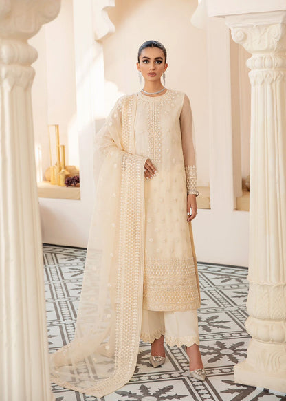 AKBAR ASLAM WHITE ASH U-1446 FORMAL COLLECTION STITCHED - Riwayat-e-khas