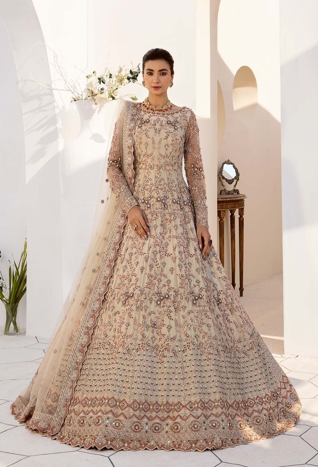 AKBAR ASLAM SELENE U-1463 FORMAL COLLECTION STITCHED - Riwayat-e-khas