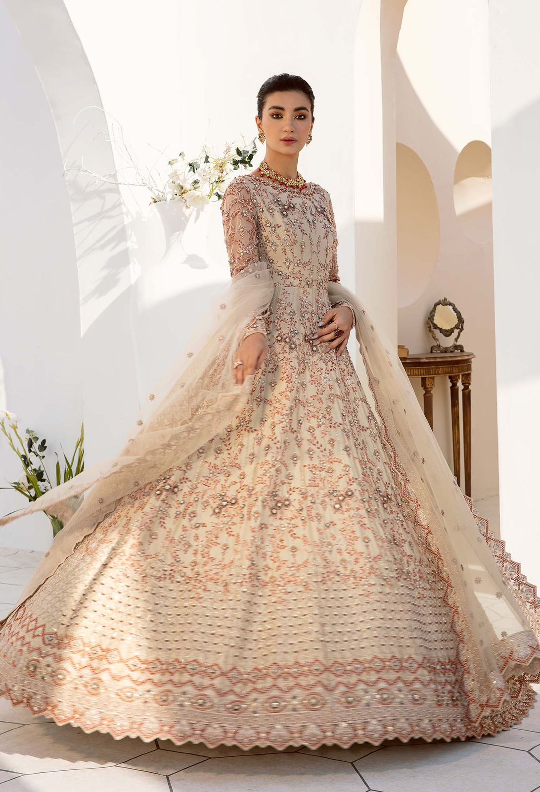 AKBAR ASLAM SELENE U-1463 FORMAL COLLECTION STITCHED - Riwayat-e-khas