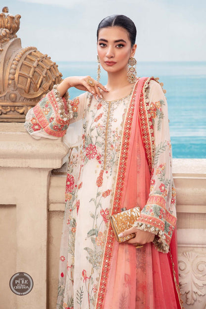 Cloud White Floral MPC-23-106 - Riwayat-e-khas